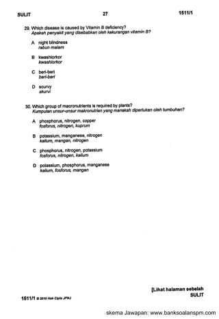 skema Jawapan: www.banksoalanspm.com
 