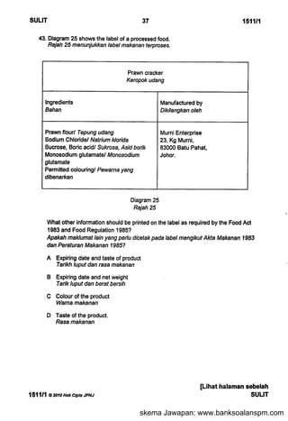 skema Jawapan: www.banksoalanspm.com
 