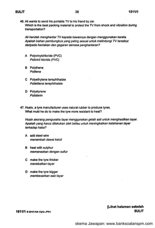 skema Jawapan: www.banksoalanspm.com
 