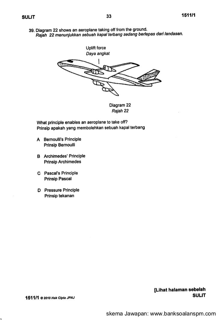 Trial Johor Science SPM Kertas 1 2010