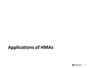 Applications of HMAs
33
 
