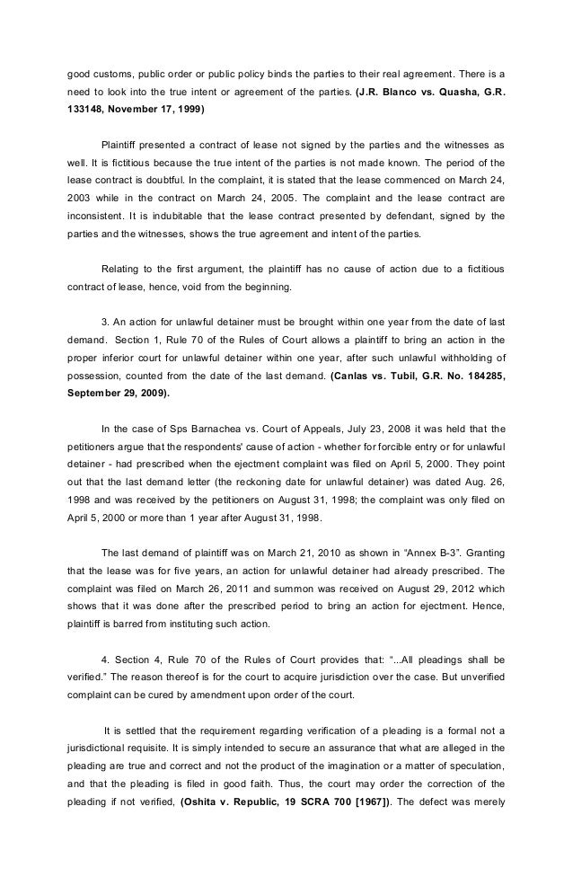Trial Memorandum
