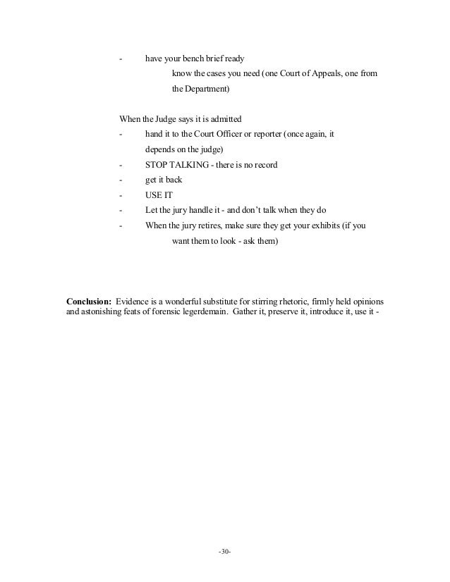 Trial Of A Negligence Case