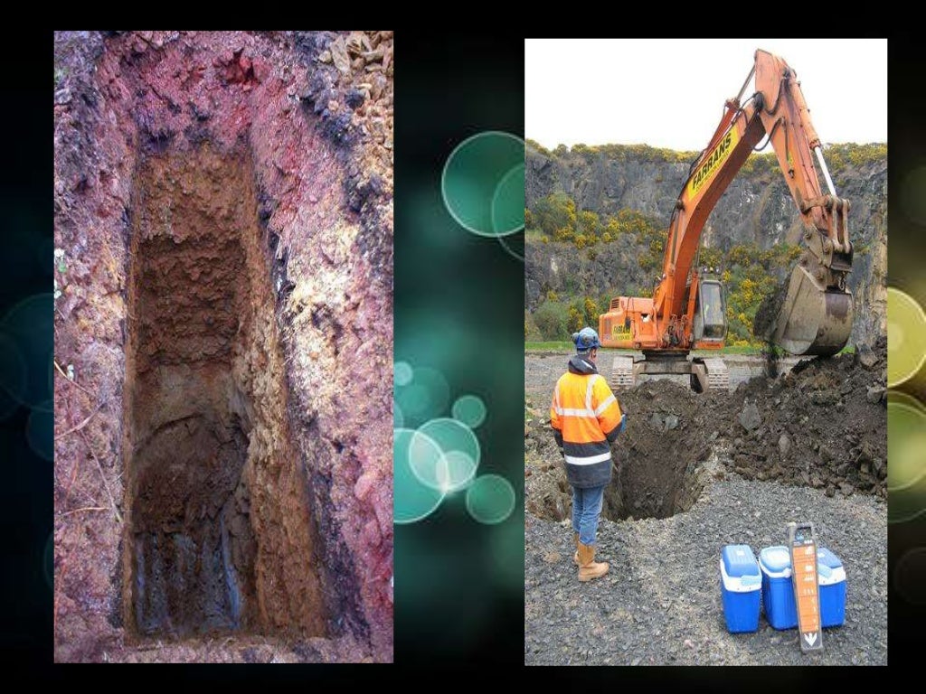 Trial pit n borehole