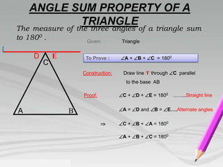 Though Triangle Triangle and its properties | PPTX