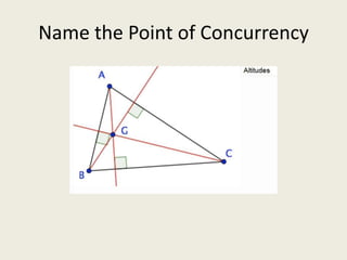 Name the Point of Concurrency
 