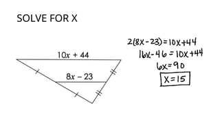 SOLVE FOR X
 
