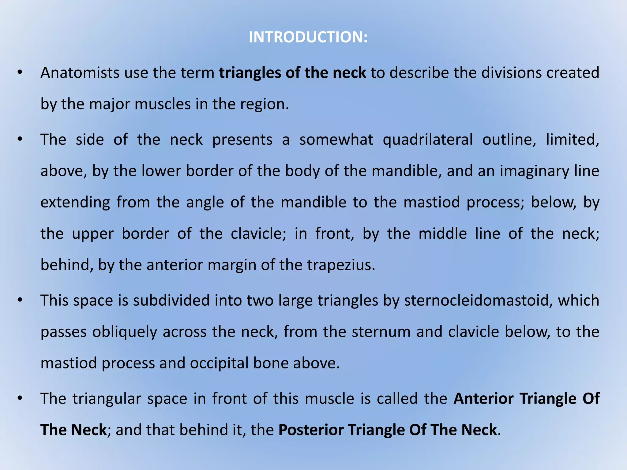 Triangle of neck | PPTX