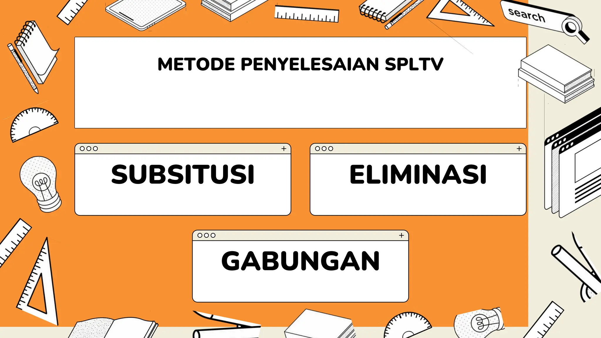 Triangle postulates and congruence education presentation in a orange