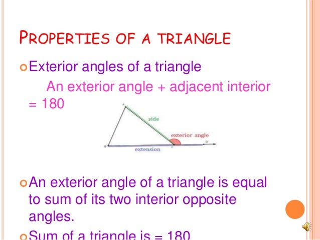 Triangles And Its Properties