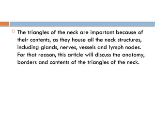 triangles of the neck | ppt Images High Quality Grahic Triangles of neck region and head and neck anatomy (1).pptx