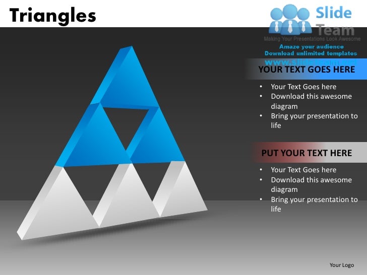 Triangles powerpoint presentation slides db ppt templates