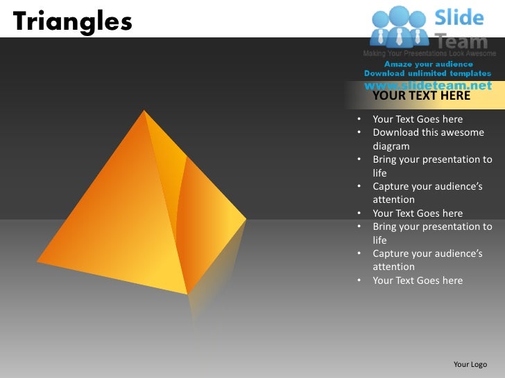 Triangles powerpoint presentation slides db ppt templates