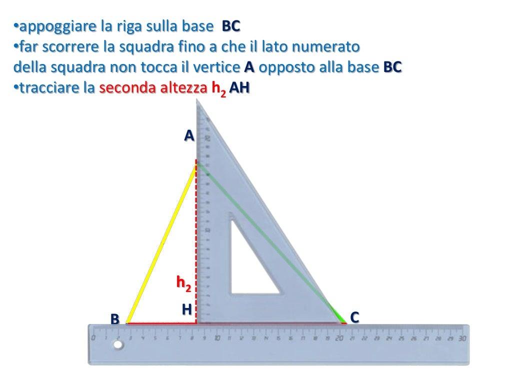 COME TRACCIARE BASI E ALTEZZE NEI TRIANGOLI