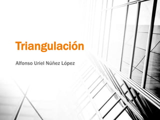 Triangulación
Alfonso Uriel Núñez López
 