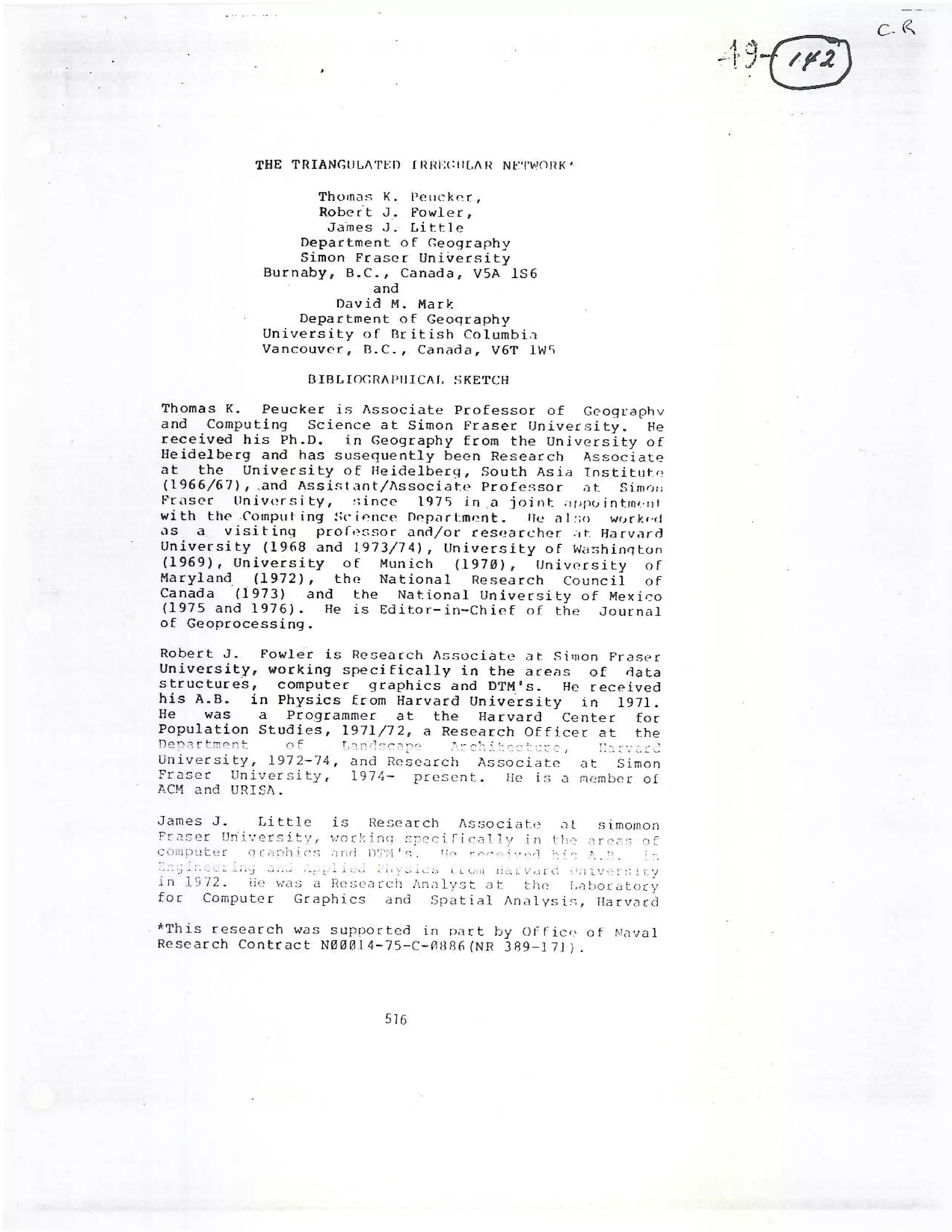 Triangular Trregular Network