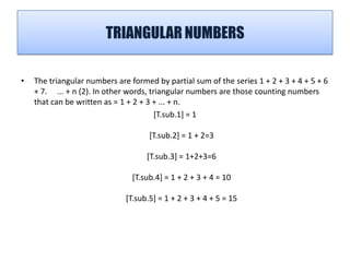 Triangular numbers | PPTX