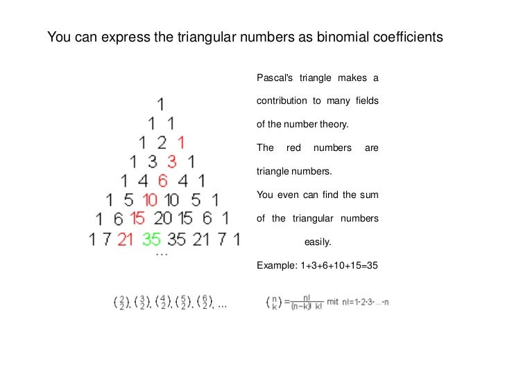 Triangular numbers