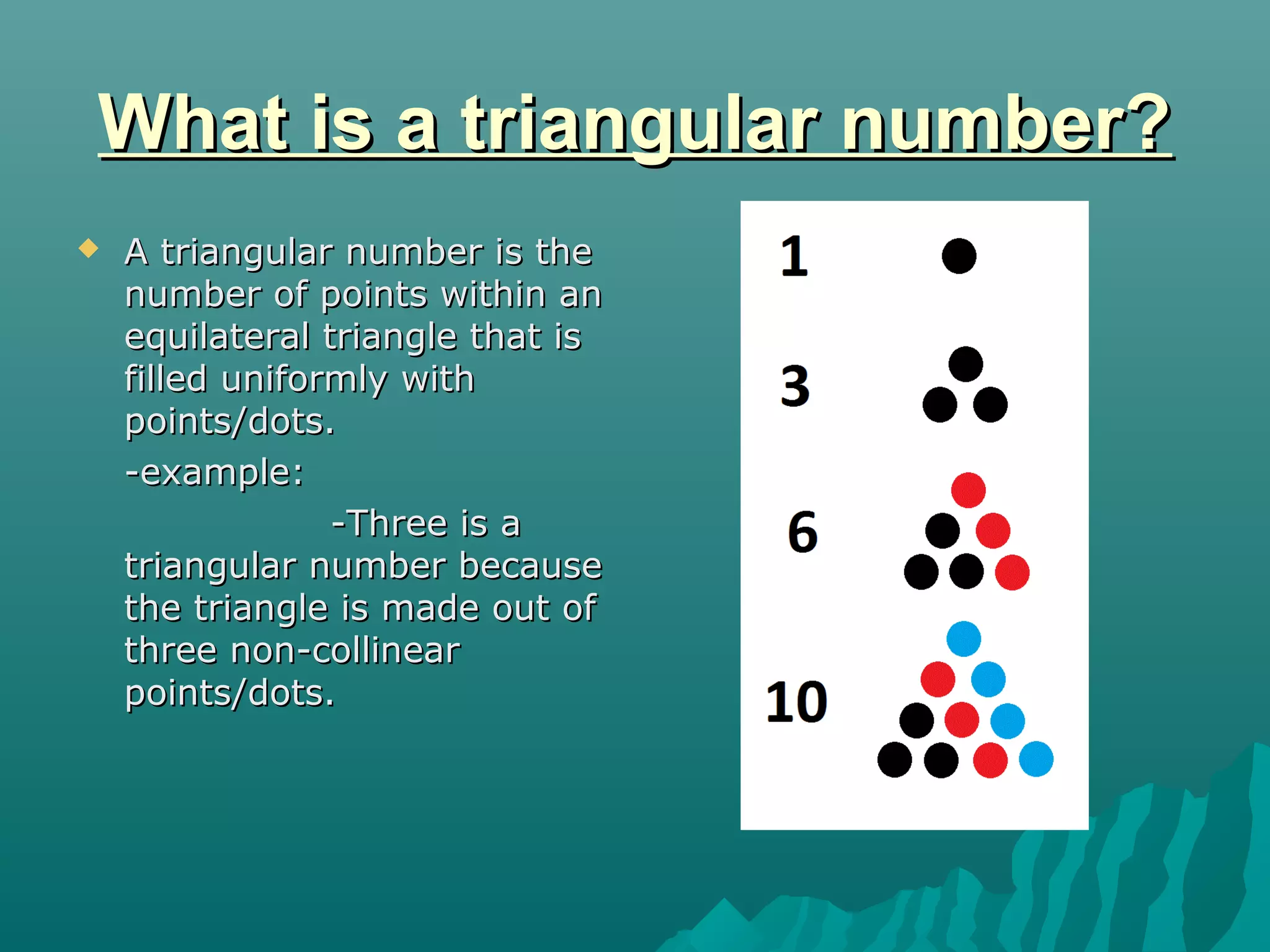 Triangular numbers | PPT