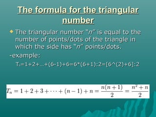 Triangular numbers | PPT