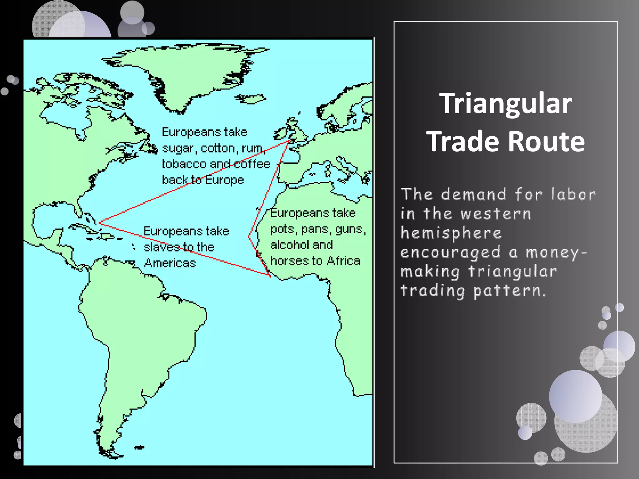 Triangular 
Trade Route
 
