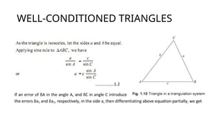 Well Conditioned Triangle Using Compass TRIANGULATION AND TRILATERATION IN .pptx
