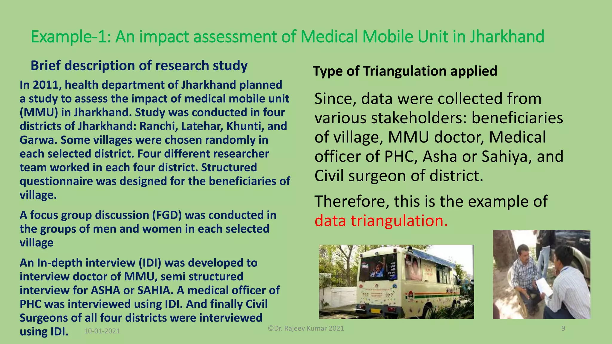 Triangulation research