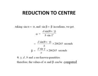 REDUCTION TO CENTRE
 