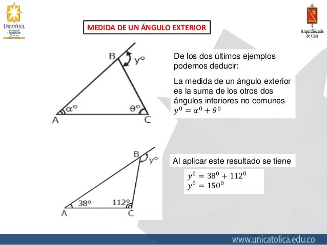 Triangulo Angulos Interiores Y Exteriores
