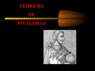 TEOREMA
DE
PITÁGORAS
 