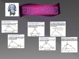   5. La medida de un ángulo exterior es mayor que cualquiera de las medidas de los ángulos interiores que no le son adyacentes.BΦ  >  yyΦ  >  ZΦzCA