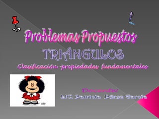 ÁNGULOS FORMADOS POR LINEAS NOTABLES DE UN TRIANGULOTEOREMA DE LAS BISECTTRICES INTERIORESTEOREMA DE LAS BISECTTRICES EXTERIORESTEOREMA DE LAS BISECTTRICES INTERIOR Y UNA BISECTRIZ EXTERIORTEOREMA DE 2 ALTURASTEOREMA DEL CUADRILÁTERO NO CONVEXOTEOREMA DE LA ALTURA Y LA BISECTRIZ INTERIOR