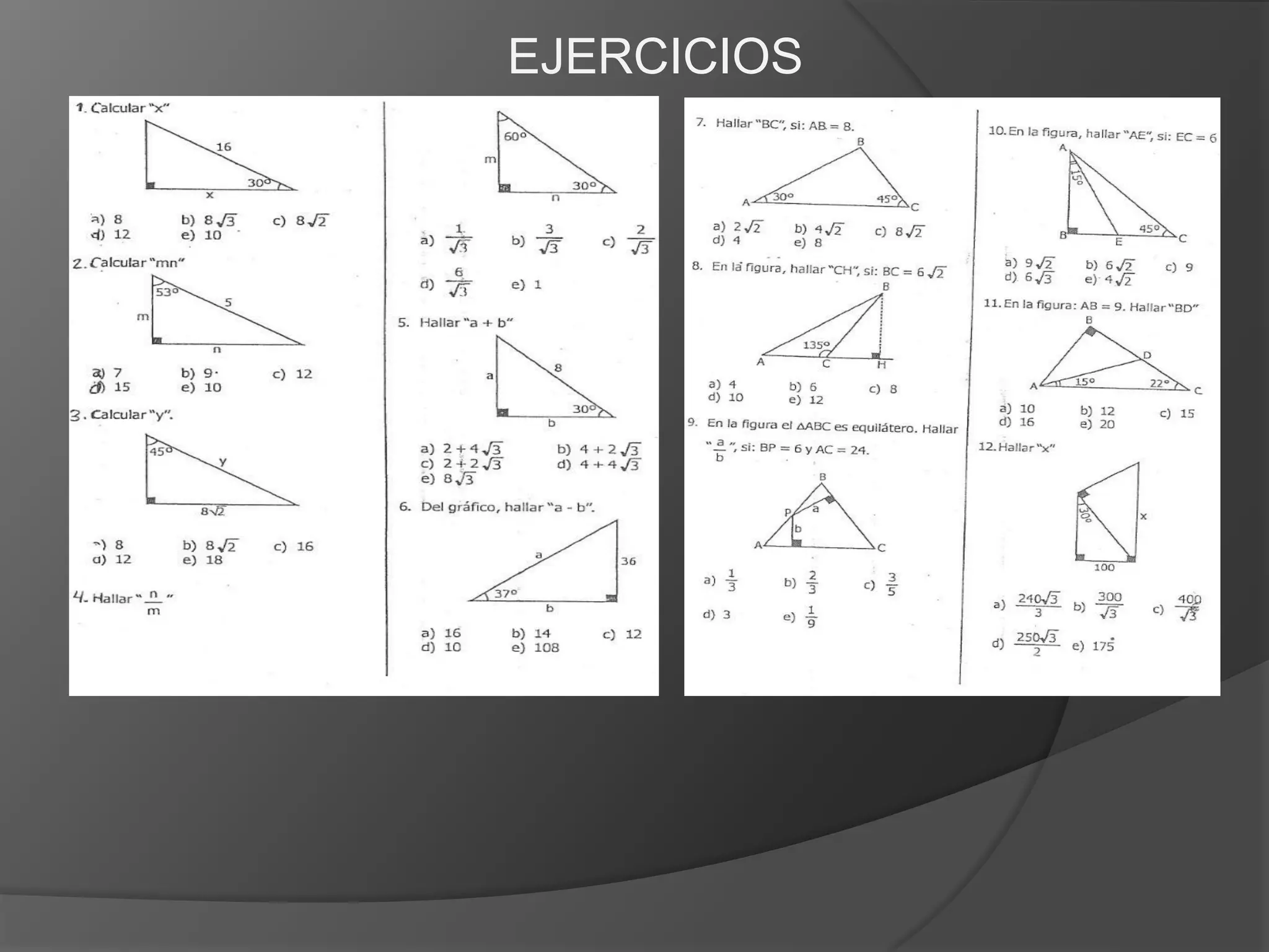 EJERCICIOS

 