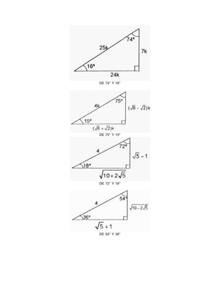Triangulos Notables Triangulos Notables