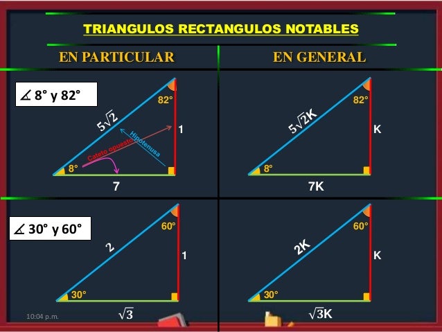 Triangulos Rectangulos Notables