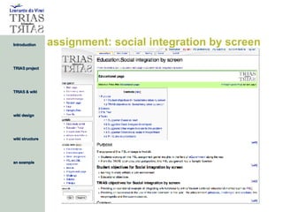 assignment: social integration by screen 