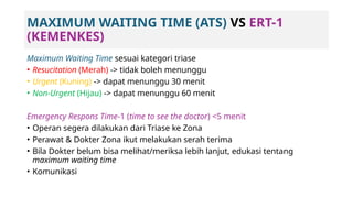 EMERGENCY DEPARTEMENT TRIAGE MANAGEMENT IN HOSPITAL | PPTX
