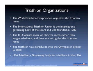 Triathlon 101 - Basics of the Olympic Sport