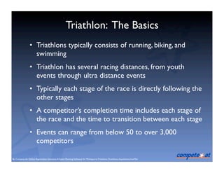 Triathlon 101 - Basics of the Olympic Sport