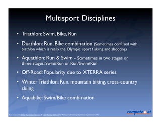 Triathlon 101 - Basics of the Olympic Sport