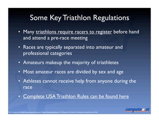 Triathlon 101 - Basics of the Olympic Sport