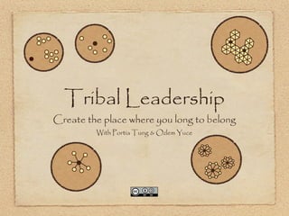 Tribal Leadership
Create the place where you long to belong
With Portia Tung & Ozlem Yuce
 