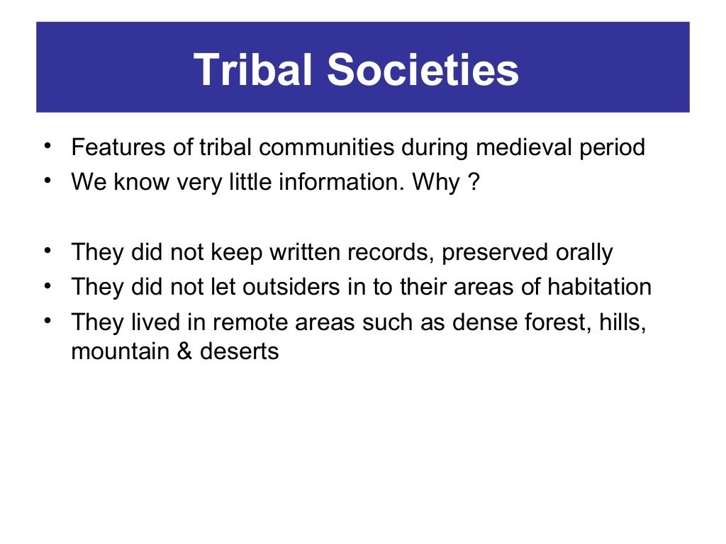 Tribal communities