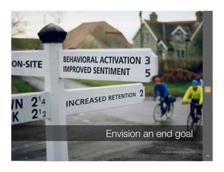 Envision an end goal
             FLICKR: @SLUDGEGULPER!
                                      15
 