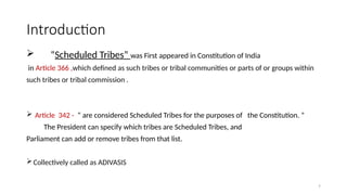TRIBAL HEALTH IN INDIA , underprivileged who needs more , get less | PPTX