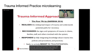 Trauma Informed Practice microlearning
 