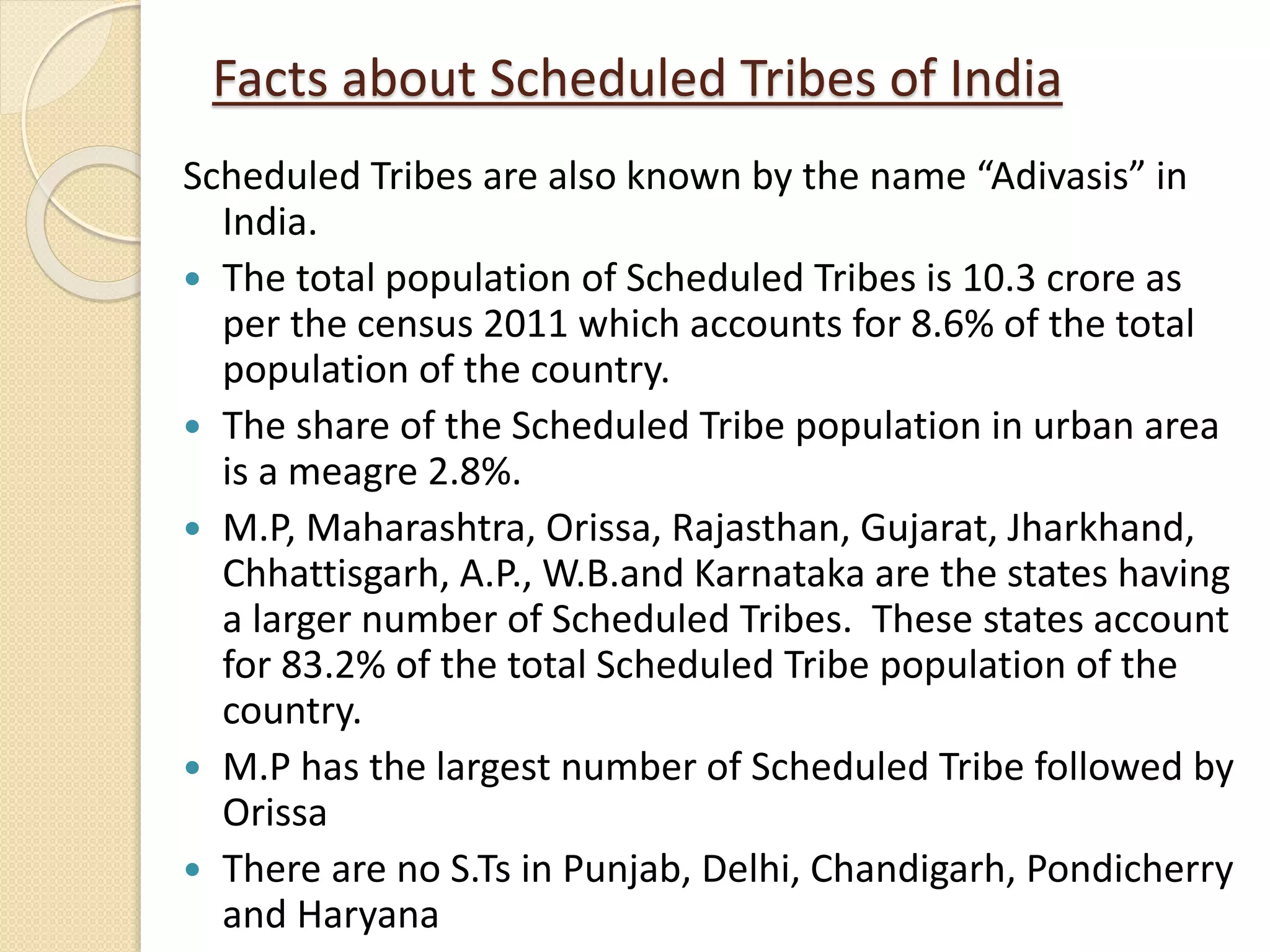 Tribal population of india | PPT