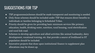 Tribal sub plan and Special Component Plan | PPTX