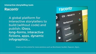 Tribeca Hacks Racontr keynote
