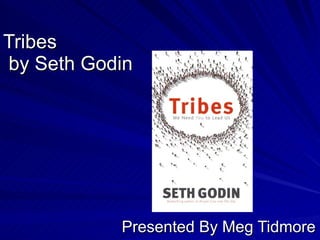 Tribes  by Seth Godin Presented By Meg Tidmore 